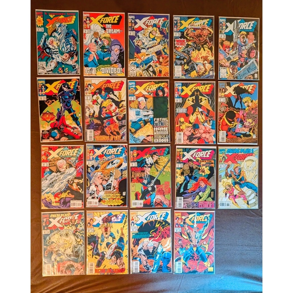 X-Force #18–36 Consecutive Run (19 Issues)‎ Marvel 1993–1994 Comic Lot